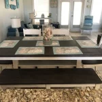 Dinning room table with nautical decorations